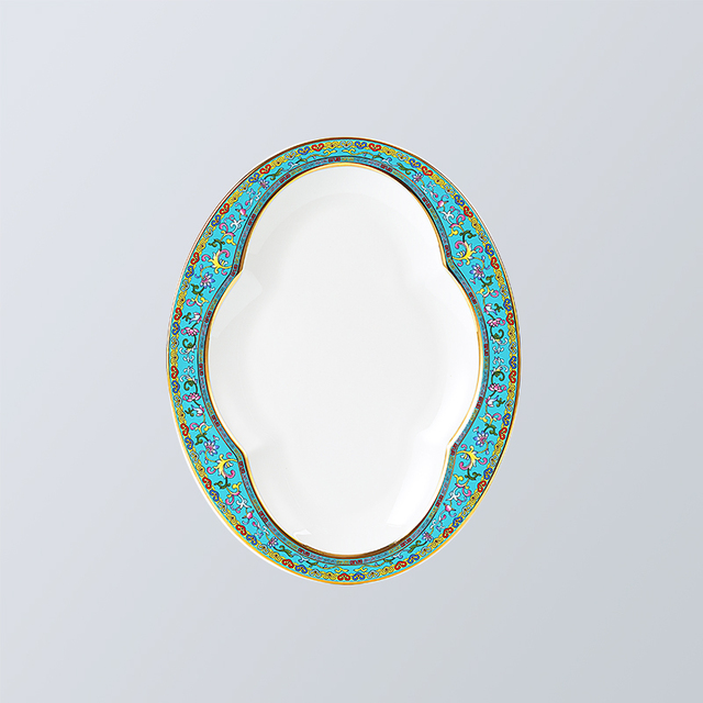 盛世如意景泰蓝鱼盘